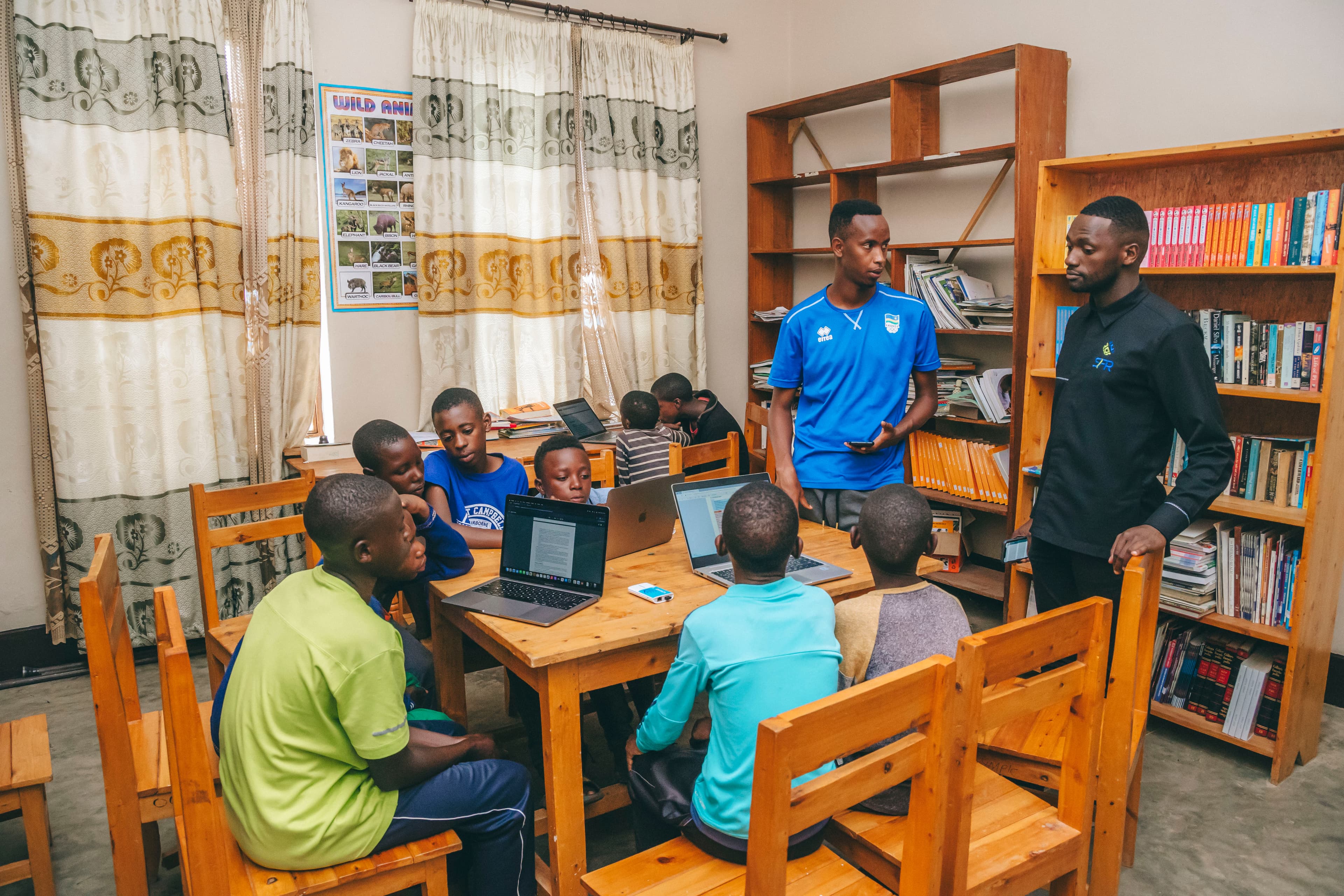 SFR team explaining to library staff how to use SomaBox
